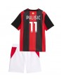 AC Milan Christian Pulisic #11 Heimtrikotsatz für Kinder 2026-27 Kurzarm (+ Kurze Hosen)